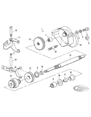 PIECES DE DEMARREUR POUR 1980-1988 FLT, FXR & SOFTAIL