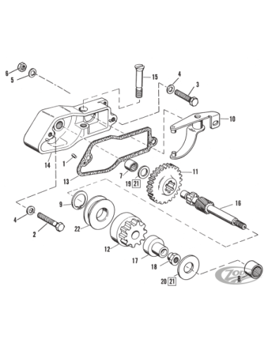 PICES DE DEMARREUR POUR 1967-1980 SPORTSTER