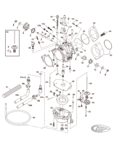 PIECES DETACHEES POUR CARBUS S&S SUPER E & SUPER G