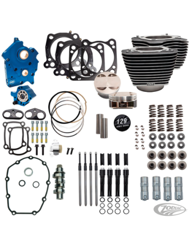 KITS MOTEURS S&S 124CI, 128CI, 129CI & 132CI DE PUISSANCE POUR MILWAUKEE EIGHT