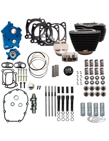 KITS MOTEURS S&S 124CI, 128CI, 129CI & 132CI DE PUISSANCE POUR MILWAUKEE EIGHT