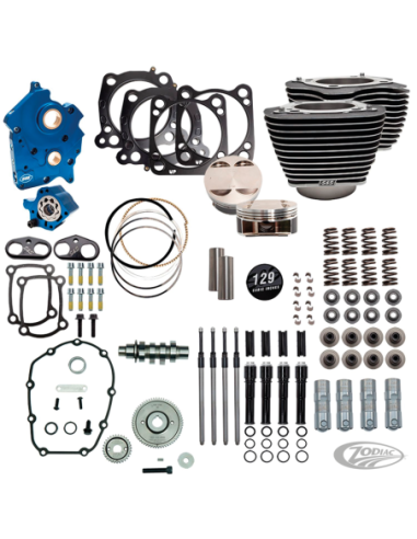 KITS MOTEURS S&S 124CI, 128CI, 129CI & 132CI DE PUISSANCE POUR MILWAUKEE EIGHT