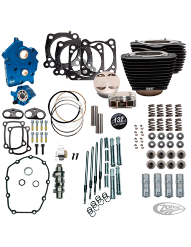 KITS MOTEURS S&S 124CI, 128CI, 129CI & 132CI DE PUISSANCE POUR MILWAUKEE EIGHT