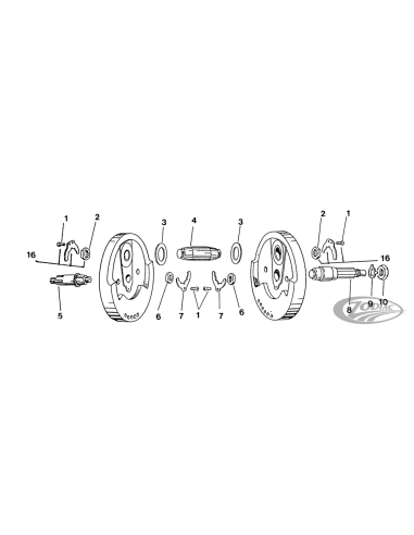 PIECES DE RECHANGE DE VILEBREQUIN POUR LE SPORTSTER