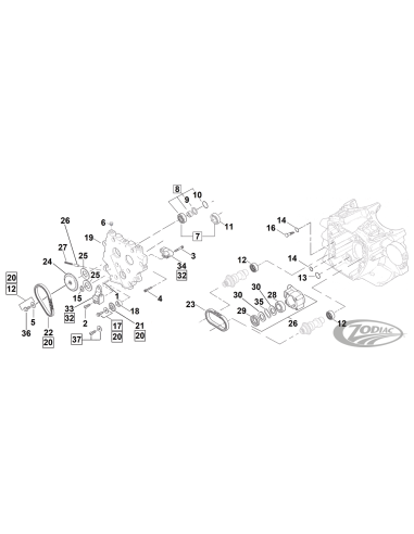 PIECES DE DISTRIBUTION HYBRIDE POUR 1999-2006 TWIN CAM