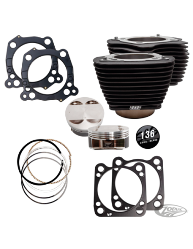 CYLINDRES S&S 131CI & 136CI BIG BORE STROKER POUR MILWAUKEE EIGHT