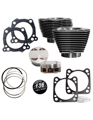 CYLINDRES S&S 131CI & 136CI BIG BORE STROKER POUR MILWAUKEE EIGHT