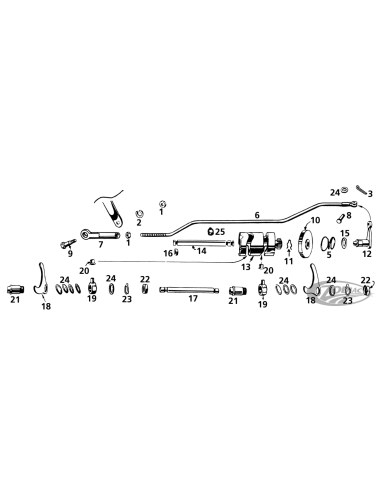 PIÈCES DE LEVIER DE VITESSES POUR MODÈLES 45CI