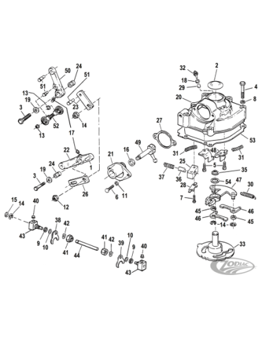 SELECTEUR ROTATIF POUR BOITE 4 BIG TWIN 1979-1986