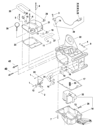 PIÈCES DE CARTER DE TRANSMISSION DYNA 1999-2005