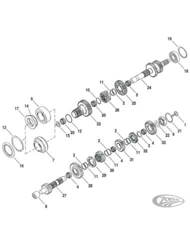 PIECES DE BOITE POUR 2006-2022 XL ET XR SPORTSTER ET BUELL A AIR