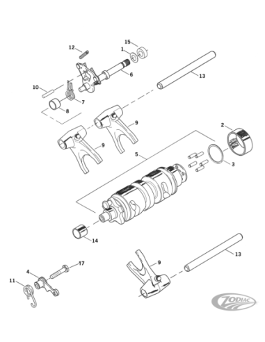 PIECES DE SELECTION DE BOITE POUR 1991-2003 SPORTSTER