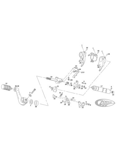 PIECES DE SELECTION DE BOITE POUR 1991-2003 SPORTSTER