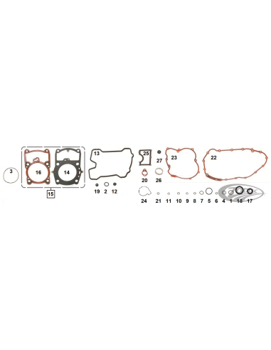 JOINTS ET JOINTS SPYS POUR XG750 STREET & XG750A STREET ROD