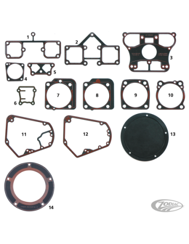 JOINTS, O-RINGS & JOINTS SPYS POUR SPORTSTER FONTE 1972 A 1985