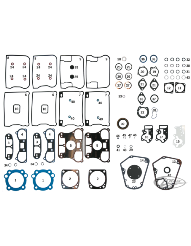 JOINTS INDIVIDUELS, O-RINGS ET SPYS POUR EVOLUTION BIG TWIN DE 1984 A 2000