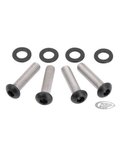 KIT DE SUPPORT DE COMMANDE DE FREIN ET D'EMBRAYAGE EN INOX NOIR POUR SPORTSTER