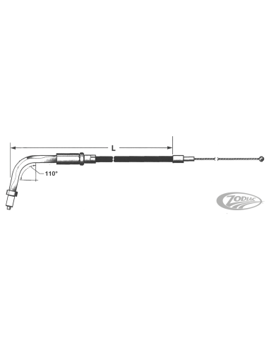 CABLE DE TIRAGE ET DE RETOUR 2002-2017 V-ROD