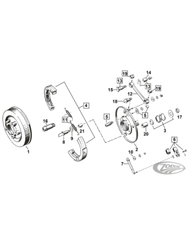 PIECES DE MARCHE-PIEDS POUR ANCIENS BIG TWIN & 45CI