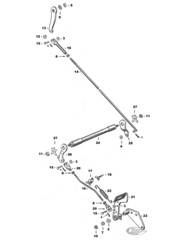 PIECES DE FREIN ARRIERE POUR 1936-1957 BIG TWIN