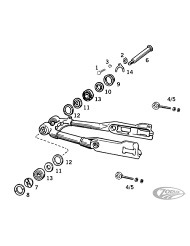 PIECES DE BRAS OSCILLANT POUR 1954-1981 SPORTSTER