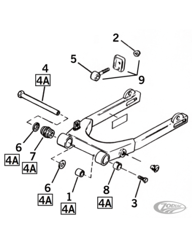 PIECES DE BRAS OSCILLANT POUR 1982-2003 SPORTSTER