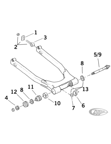 PIECES DE BRAS OSCILLANT POUR 1980-2001 TOURING