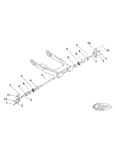 PIECES DE BRAS OSCILLANT POUR 2002-2008 TOURING