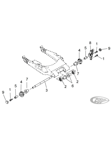 PIECES DE BRAS OSCILLANT POUR 2002-2008 TOURING