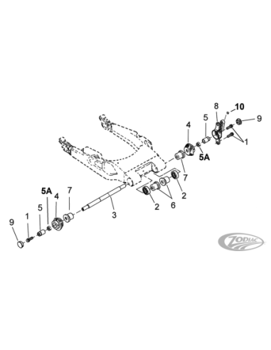 PIECES DE BRAS OSCILLANT POUR 2009 AU PRESENT TOURING