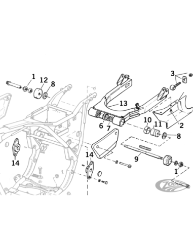 PIECES DE BRAS OSCILLANT POUR FXR