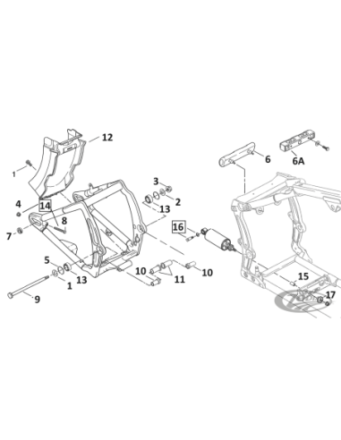 PIECES DE BRAS OSCILLANT POUR 2000-2017 SOFTAIL