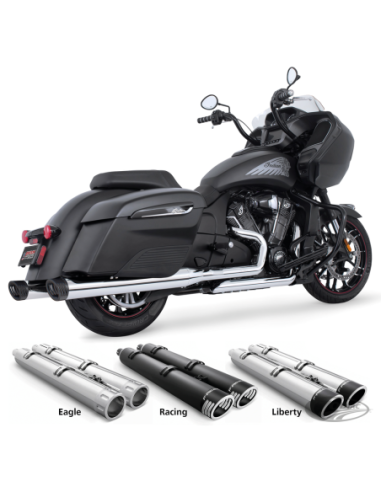 4" SLIP-ONS POUR INDIAN POWERPLUS & THUNDERSTROKE