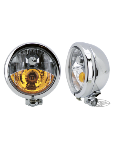 4 1/2" SPOTLIGHT CHROME AVEC ANTIBROUILLARD INTEGRE