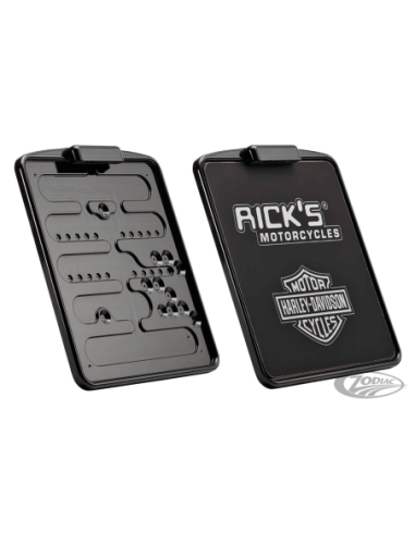 EMBASE DE PLAQUE D'IMMATRICULATION EN ALUMINIUM USINE RICK'S