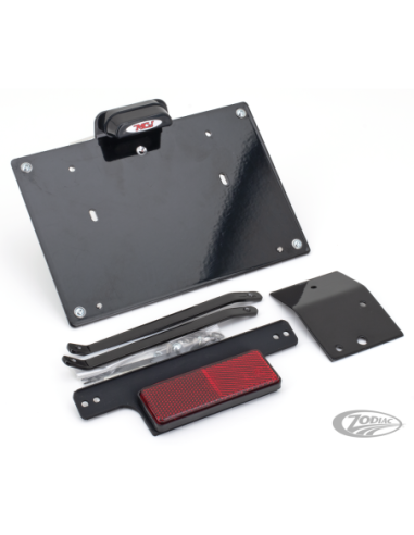 SUPPORTS DE PLAQUE D'IMMATRICULATION ÉCLAIRÉS MCJ POUR MILWAUKEE EIGHT SOFTAIL