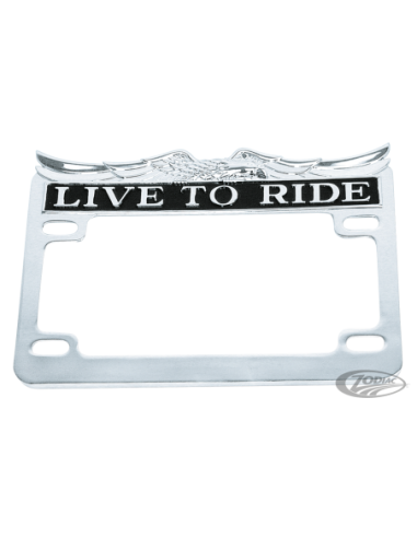 CADRE DE PLAQUE D'IMMATRICULATION LIVE TO RIDE